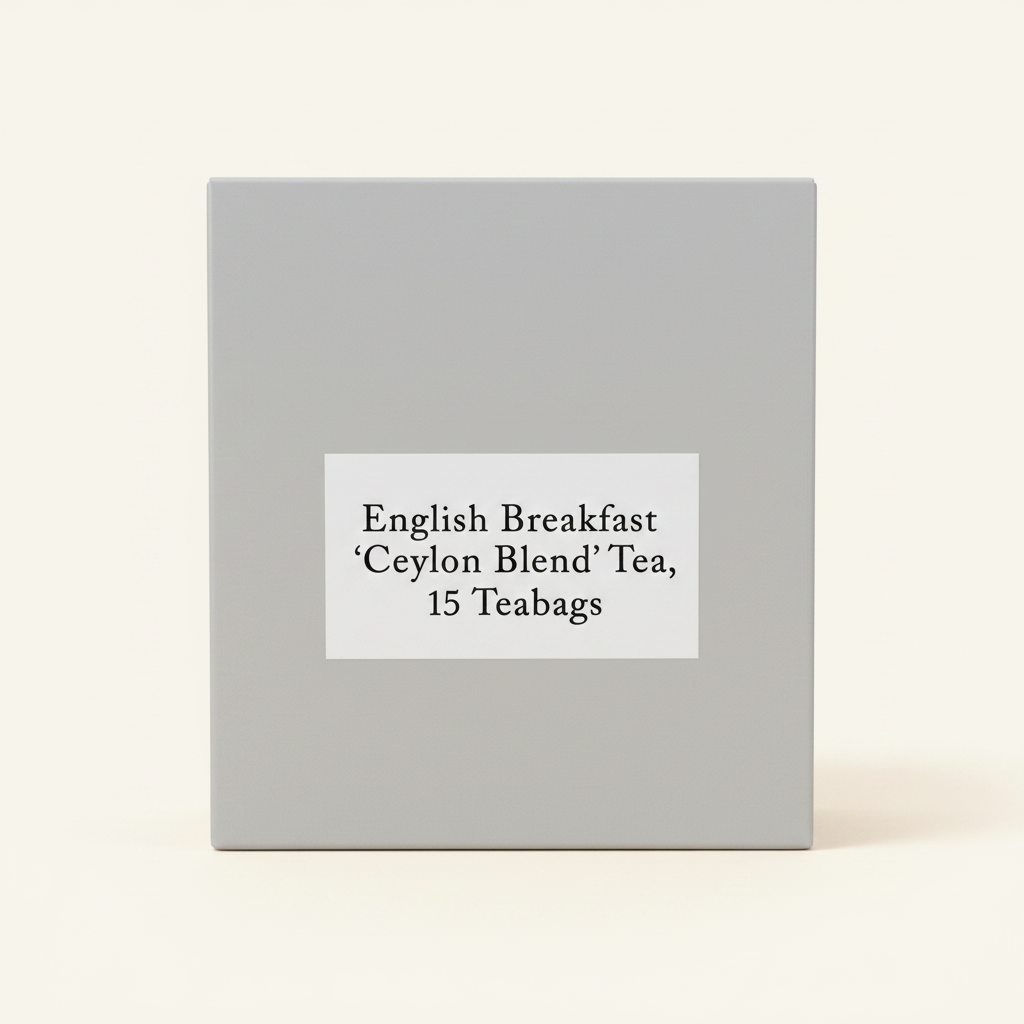 Holland & Barrett English Breakfast tea 15 tea bags, UK version