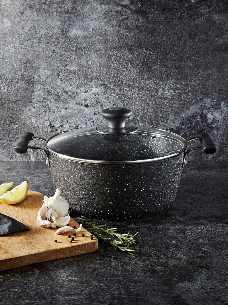 Tower black stock pot 24cm (British brand)