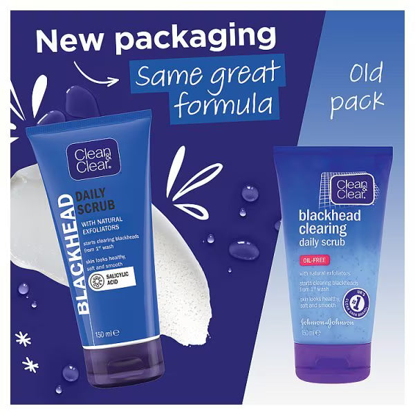 Clean & Clear Blackhead Scrub 150ml - British product