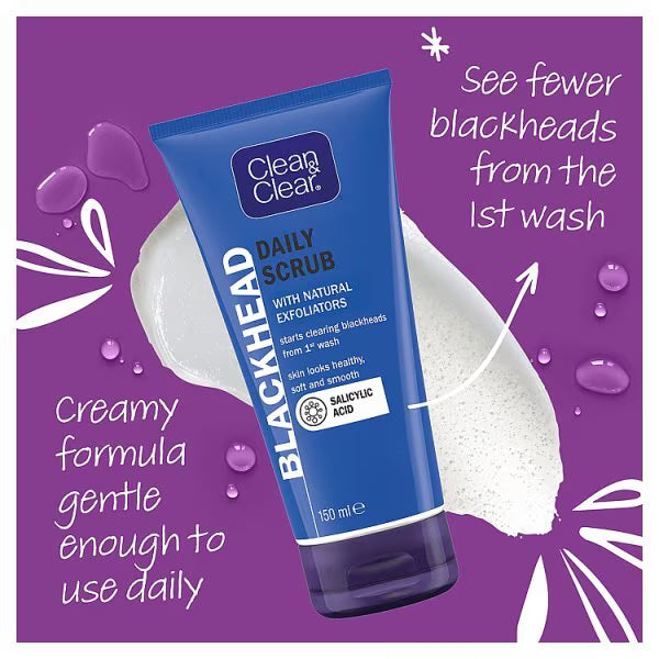 Clean & Clear Blackhead Scrub 150ml - British product