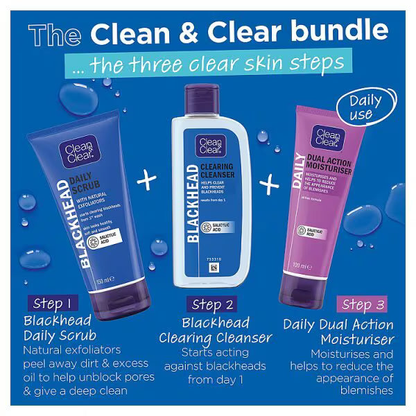 Clean & Clear Blackhead Scrub 150ml - British product