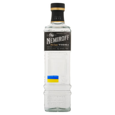 Nemiroff De Luxe Premium Vodka 700ml, imported from the UK