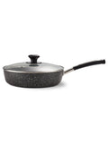 Tower Black deep frying pan with lid 28cm (British brand)