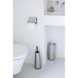 Toilet Brush & Holder Matt Steel GOODS M&S   