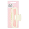 Studio London white matte claw clip hair accessory (British brand)