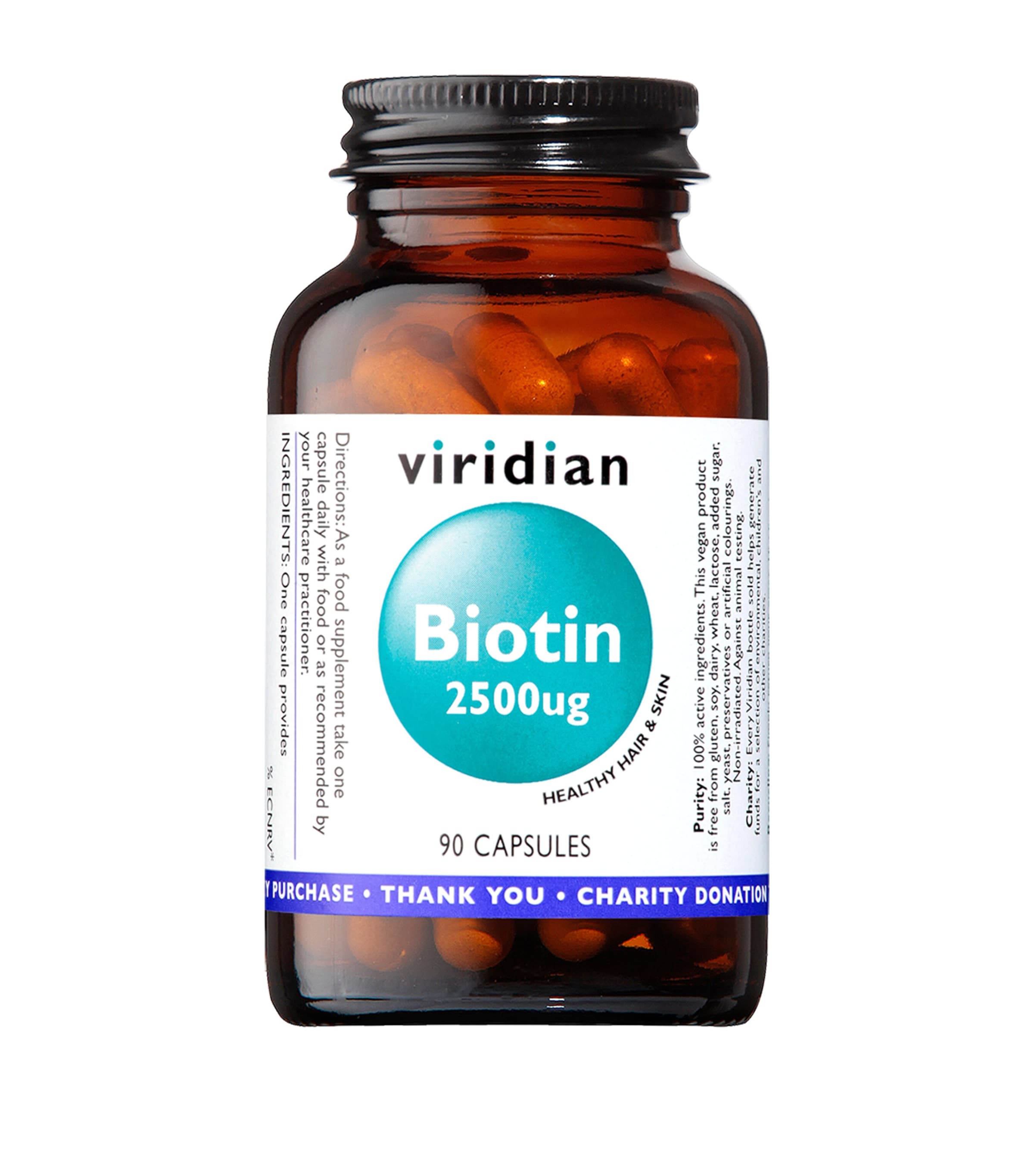 Viridian biotin supplement 90 capsules (British brand)