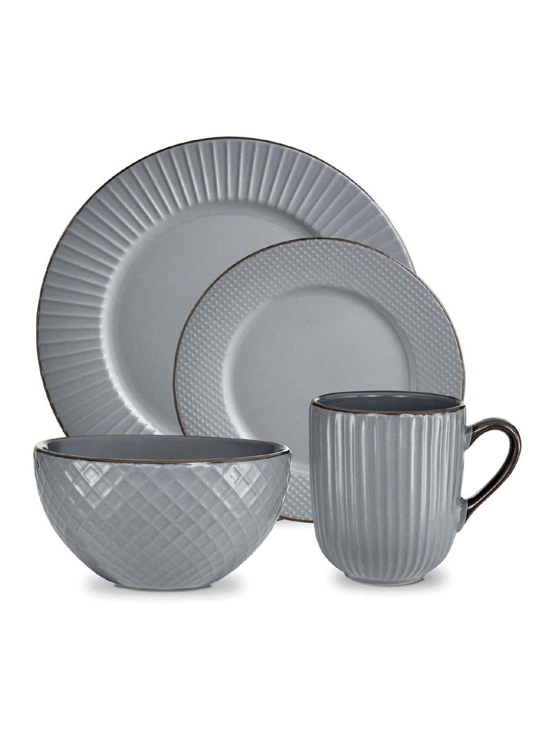 Tower grey 16-piece dinnerware set (British brand)