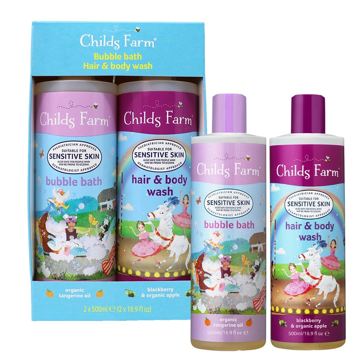 Childs Farm Fairy Bubble Bath and Hair Body Wash 2 x 500ml