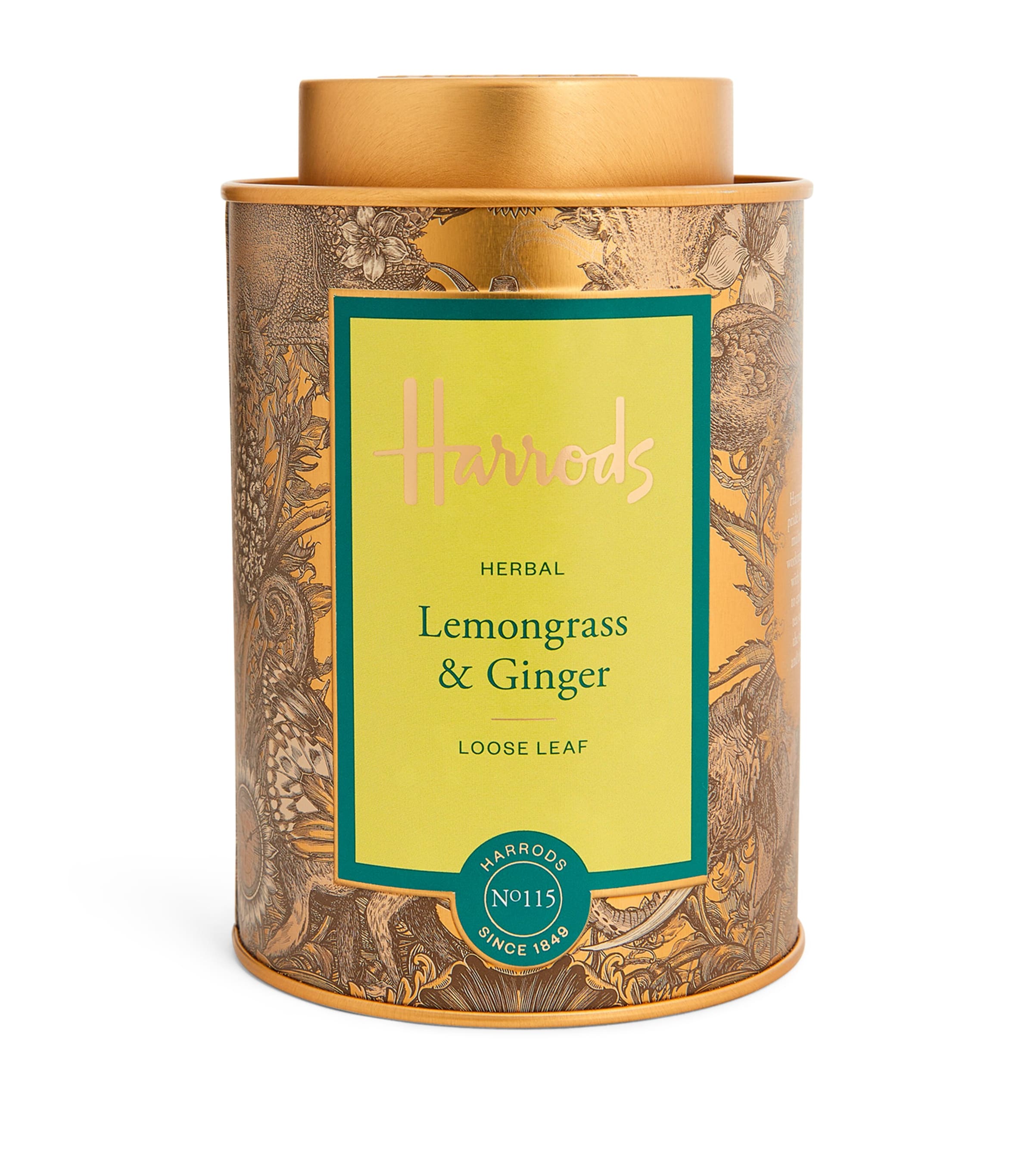 Harrods Lemongrass & Ginger loose leaf tea 100g, UK version