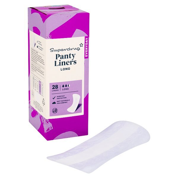 Superdrug Large Panty Liners 28 Pack (British brand)