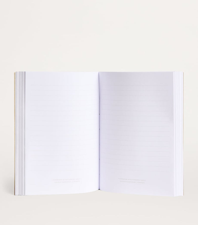 Harrods A6 notebook with logo cover, UK version