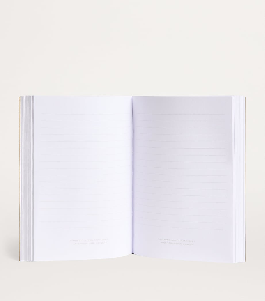 Harrods A6 notebook with logo cover, UK version