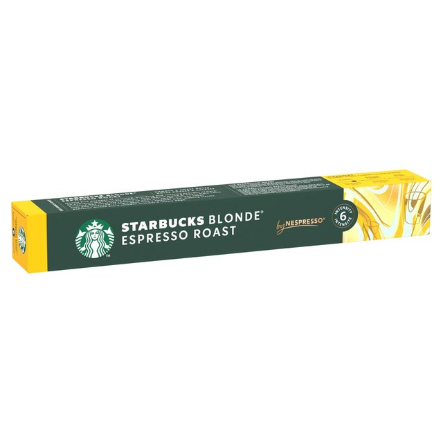 STARBUCKS by NESPRESSO Blonde Espresso Roast Coffee Pods   10 per pack GOODS M&S   