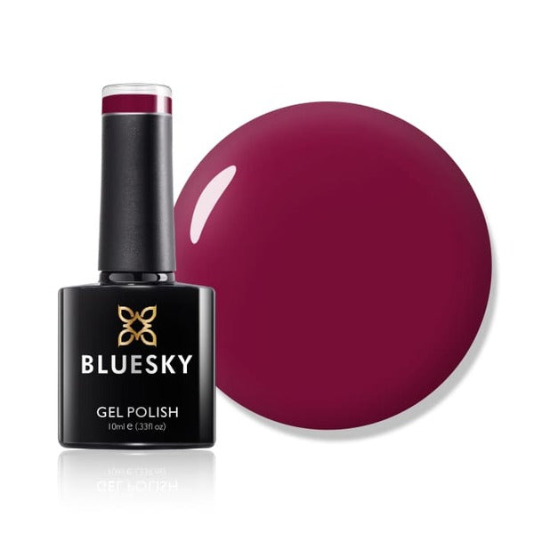 Bluesky gel nail polish dark red - British product