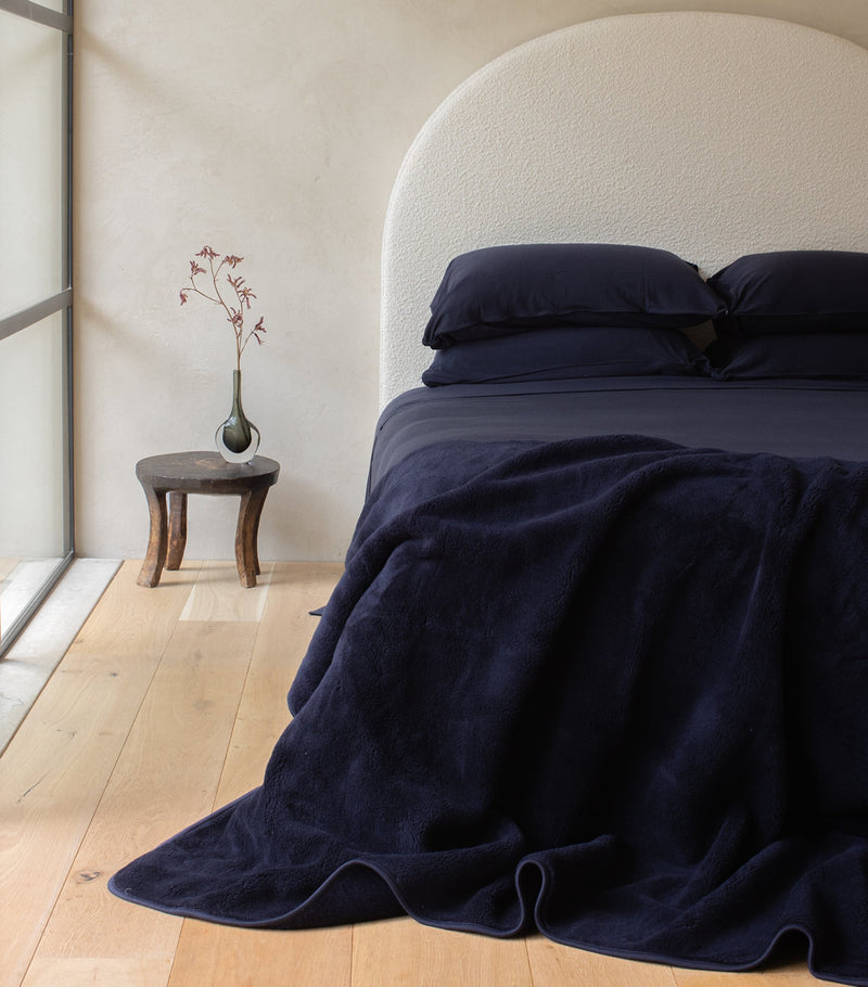 SHLEEP Merino Jersey Super King Duvet Cover 260cm x 220cm (British brand)
