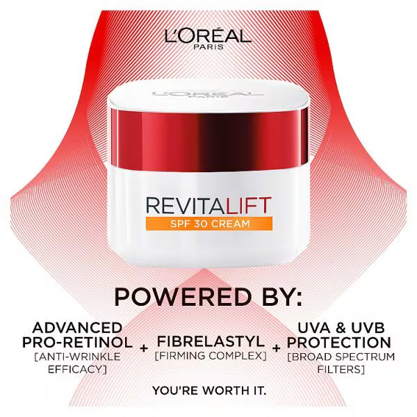 L'Oreal Paris Revitalift Hydrating Day Cream 50ml, imported from the UK