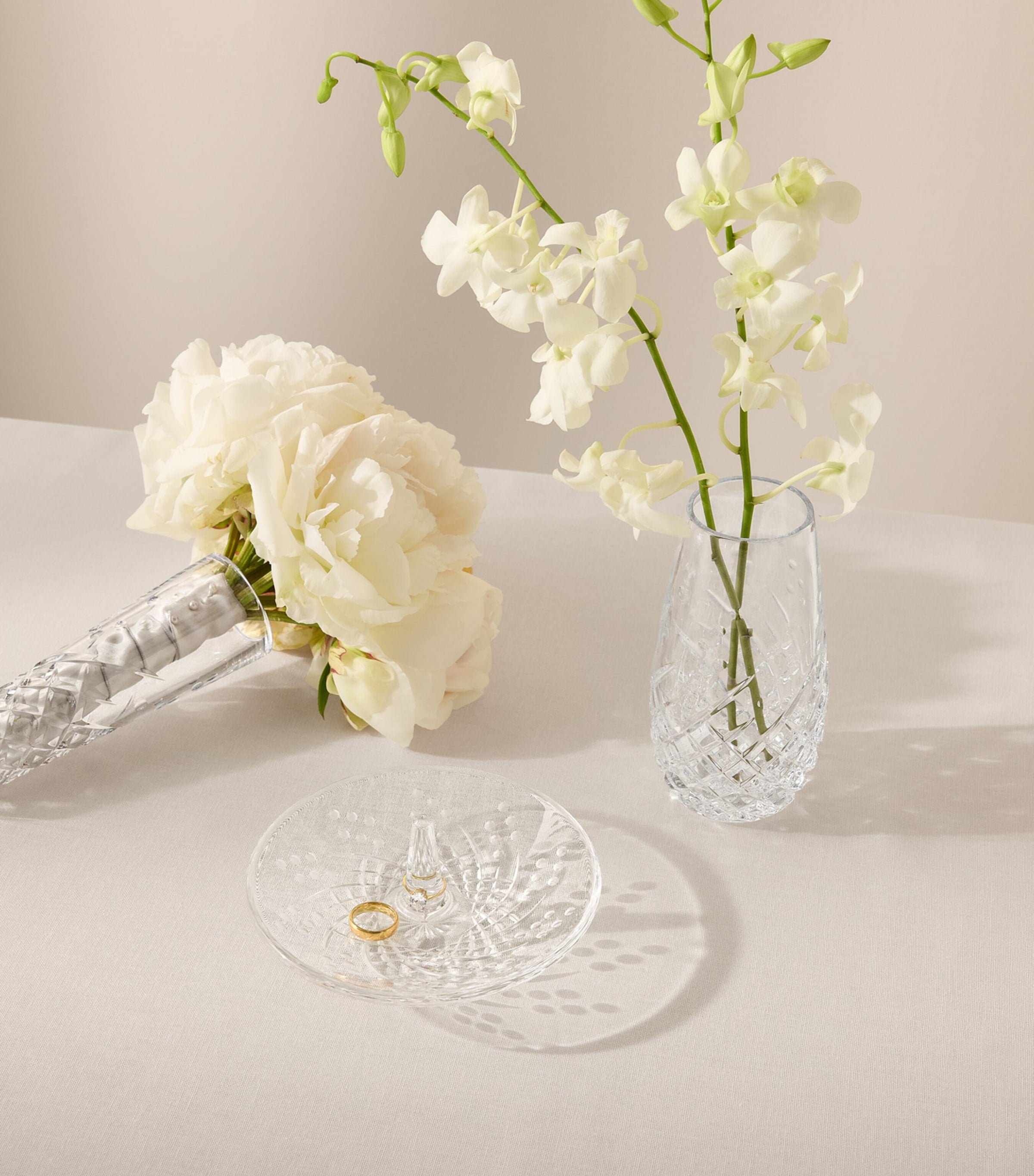 Waterford Crystal Celebrations bouquet holder 16cm (British brand)