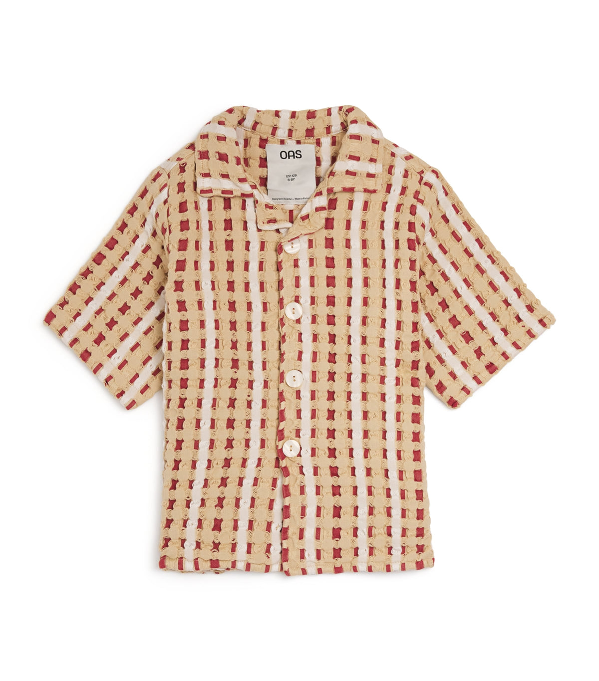 OAS Cotton Waffle Weave Shirt 4-12 years, imported from the UK