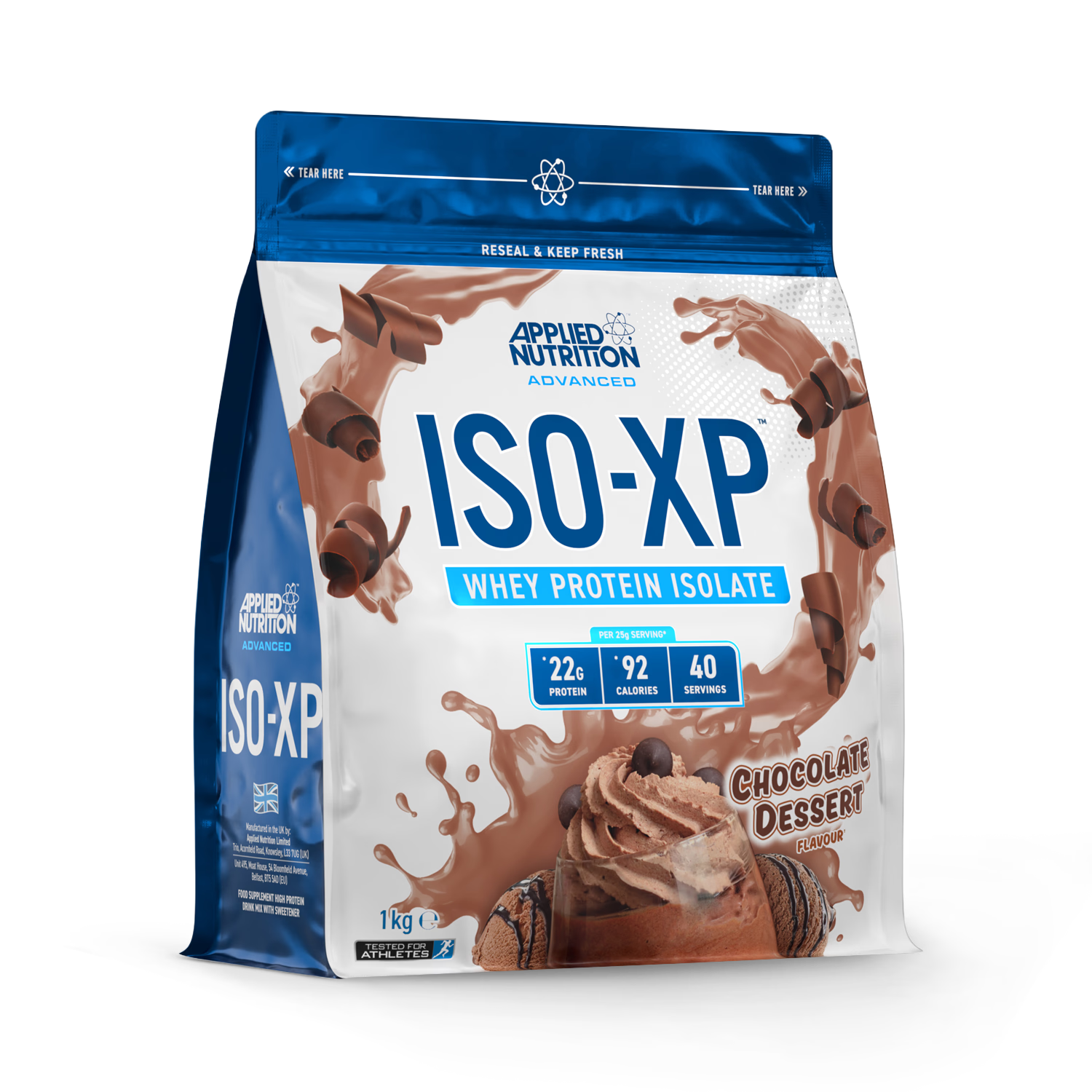 Applied Nutrition ISO XP Whey Protein Isolate Powder Chocolate Dessert 1kg