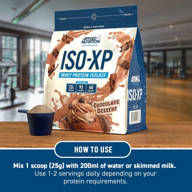 Applied Nutrition ISO XP Whey Protein Isolate Powder Chocolate Dessert 1kg