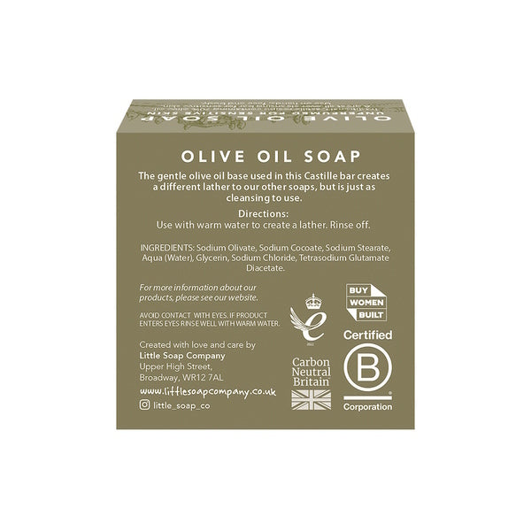 Little Soap Company Olive Oil Unperfumed Soap Bar 50g, UK version