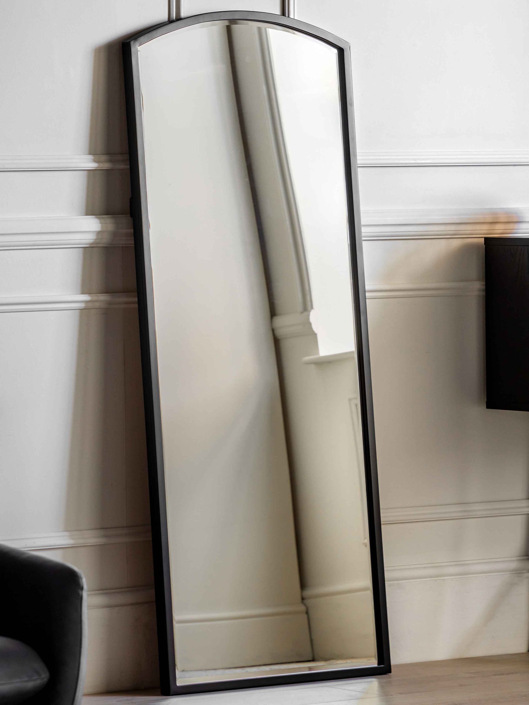 Gallery Home Black Ashford Antique Arch Mirror 150cm, UK version