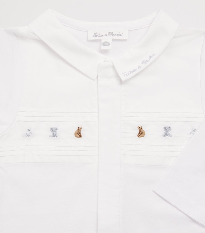 Tartine et Chocolat cotton embroidered all-in-one for ages 1-24 months (British brand)