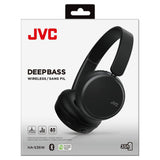 JVC Black Deep Bass Wireless On Ear Headphones, UK version