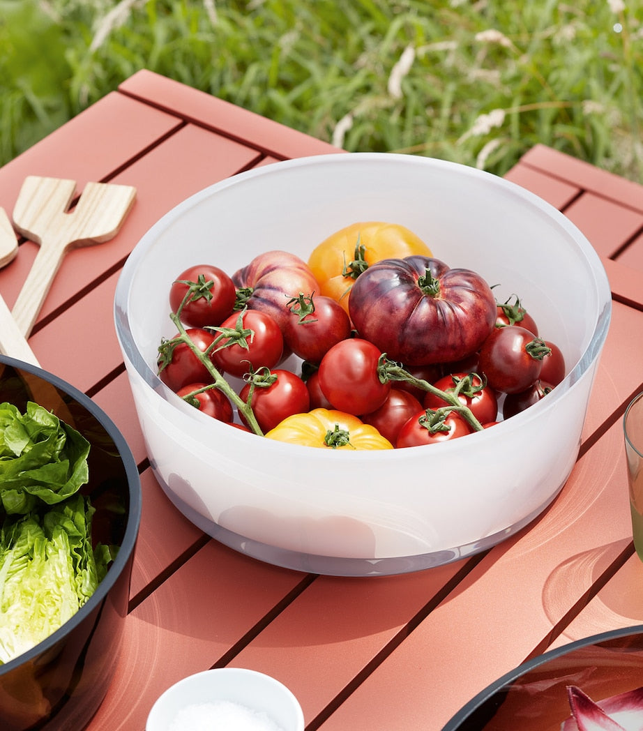 LSA International glass serving bowl with tapered edges, 30cm diameter, UK version