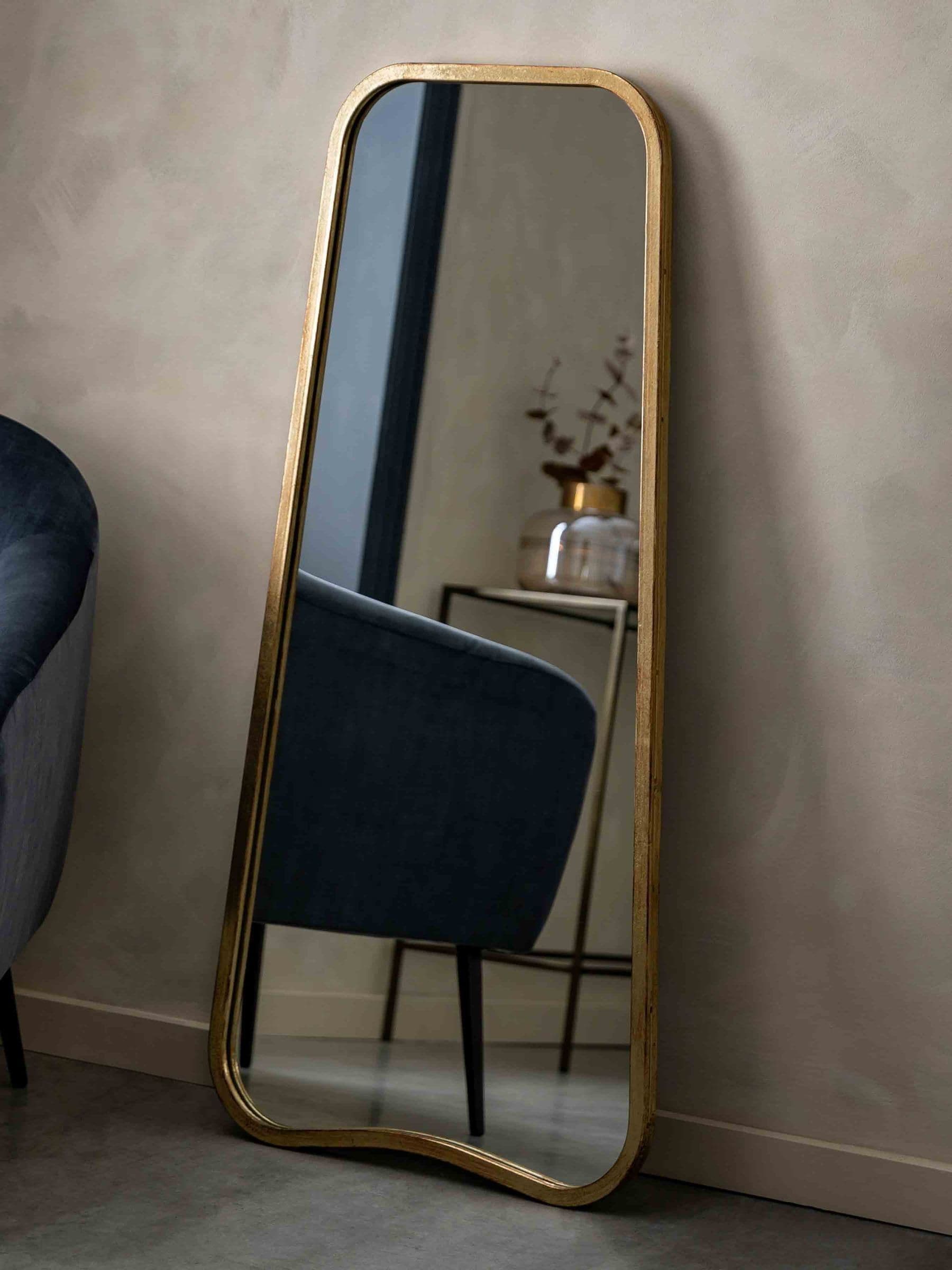 Gallery Home Gold Eden Leaner Mirror 123cm x 56.5cm, UK version