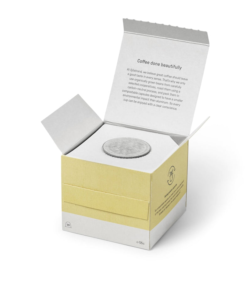 Sjöstrand 7am espresso coffee capsules 10 pods (British brand)
