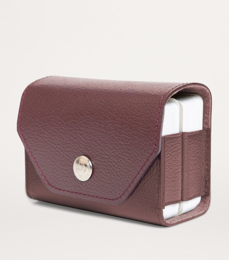 Ettinger leather double playing cards case - British product
