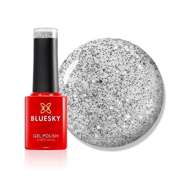 Bluesky Gel Polish Silver Glitter Mini - British product