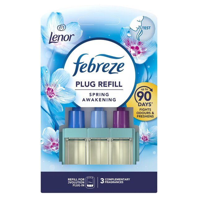 Febreze 3Volution Air Freshener Plug In Refill Lenor Spring Fresh   20ml - McGrocer
