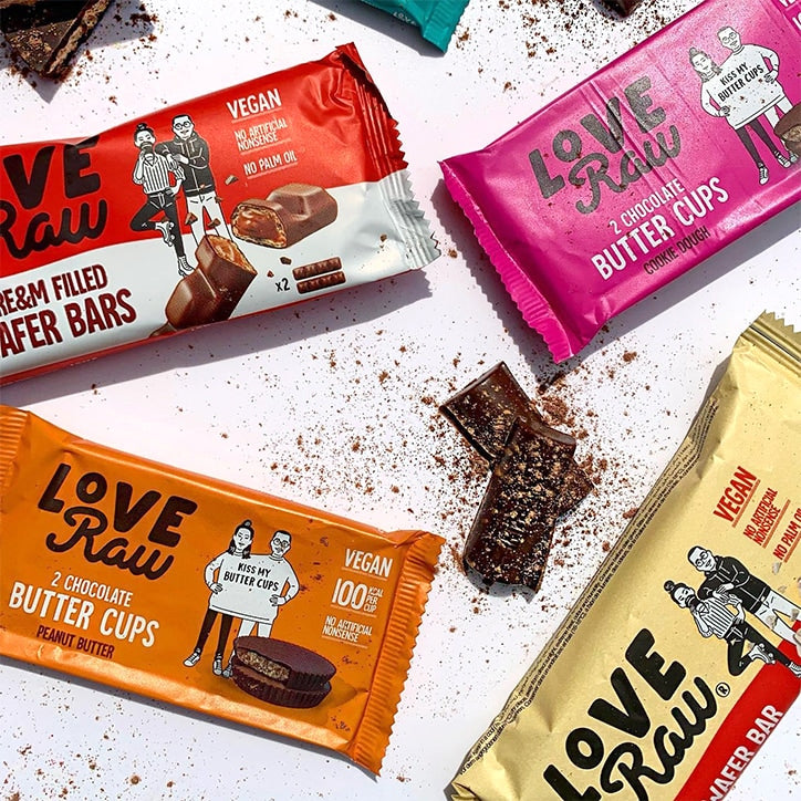 Love Raw Vegan Salted Caramel Wafer Bars Case 12 x 45g - McGrocer