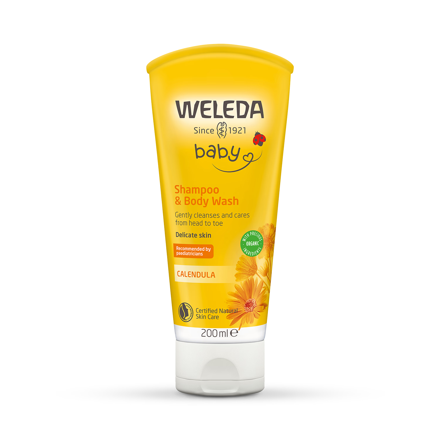 Weleda Calendula baby shampoo and body wash 200ml (British brand)