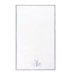 Yves Delorme Couture organic cotton bath sheet with seaweed embroidery 120cm x 160cm (British brand)