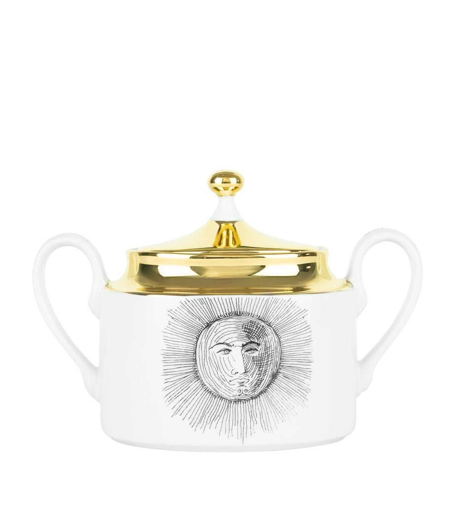 Fornasetti Solitario sugar bowl 10cm - British product