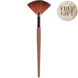 Dr Botanicals fan brush coffee ground synthetic fibres - British product
