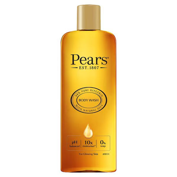 Pears Shower Gel Mild Gentle 250ml, imported from the UK