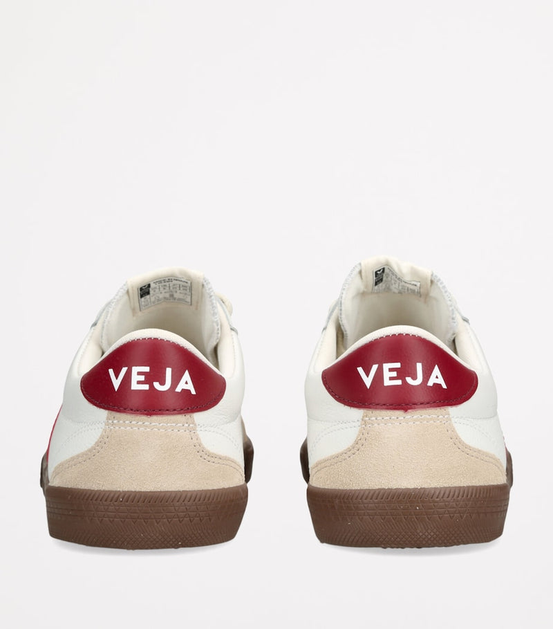 Low-Top Leather Sneakers with Lightweight Rubber Sole