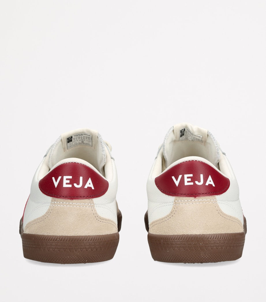 Low-Top Leather Sneakers with Lightweight Rubber Sole