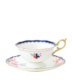 Wedgwood Jasmine Bloom teacup and saucer (British brand)