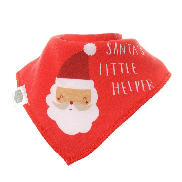 Ziggle Christmas Red Bandana Bib Set Pack 4 (British brand)
