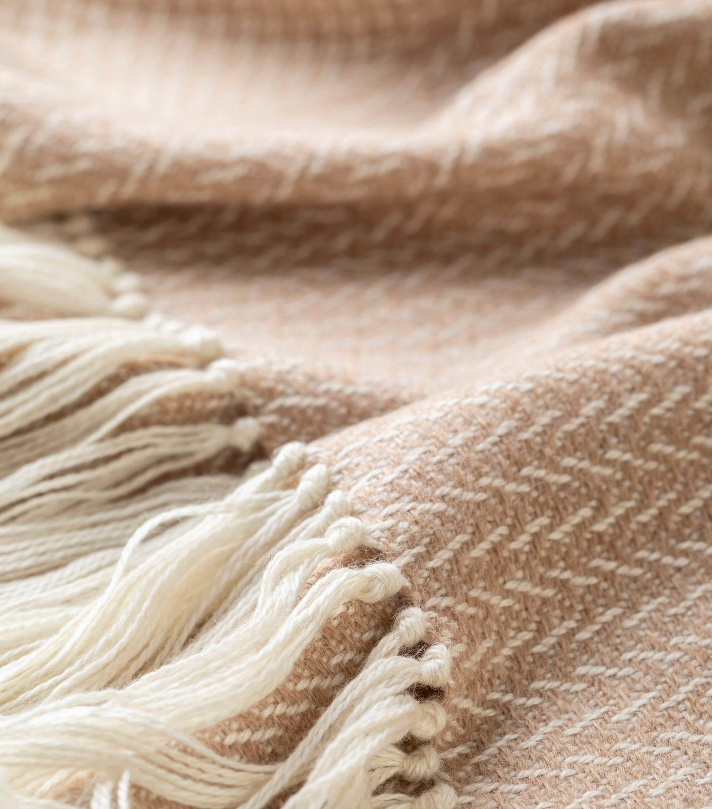 Araminta Campbell alpaca-blend Woodland Inkcap throw 150cm x 230cm - British product