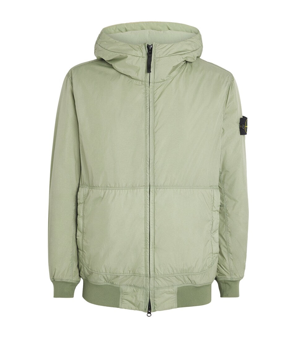 Men's Hoodie with Logo Patch on Sleeve