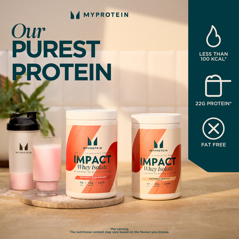 Myprotein Impact Whey Isolate Natural Chocolate 480g, imported from the UK