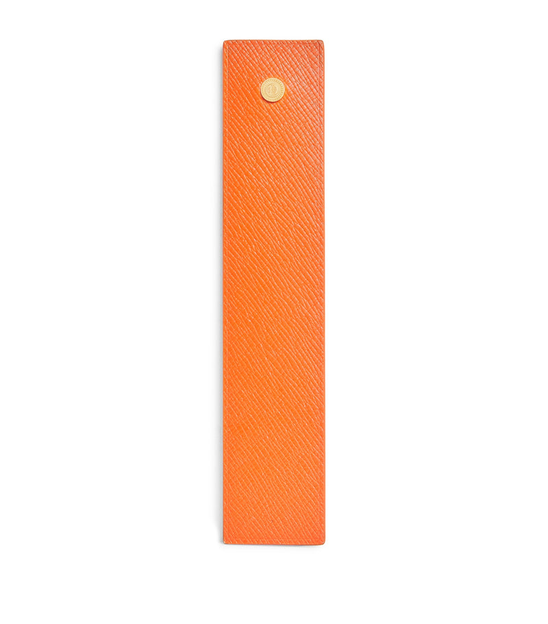 Harrods leather bookmark with embossed logo, UK version