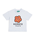 Kenzo kids T-shirt with flower logo for ages 6 months to 2 years, UK version