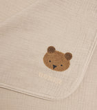 Donsje muslin embroidered Ploekie baby blanket - British product